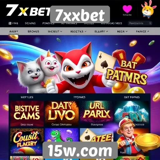 Variedade de jogos disponíveis na plataforma 7xxbet